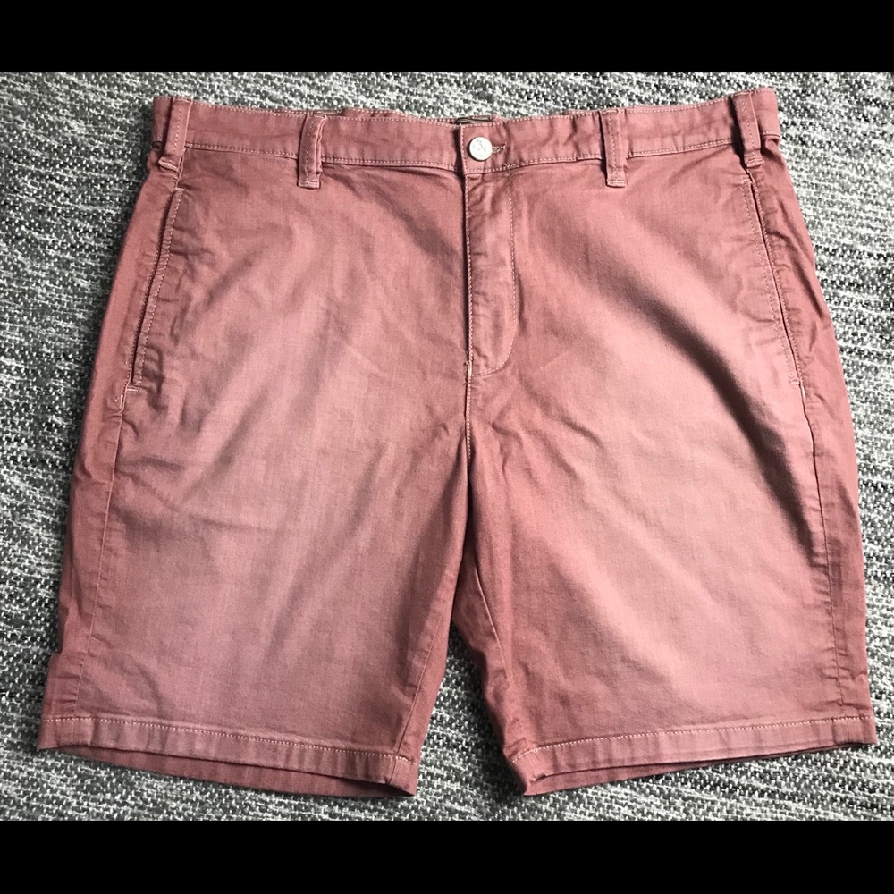 SOLD🌈34 Heritage Salmon Colored Flat Front Shorts